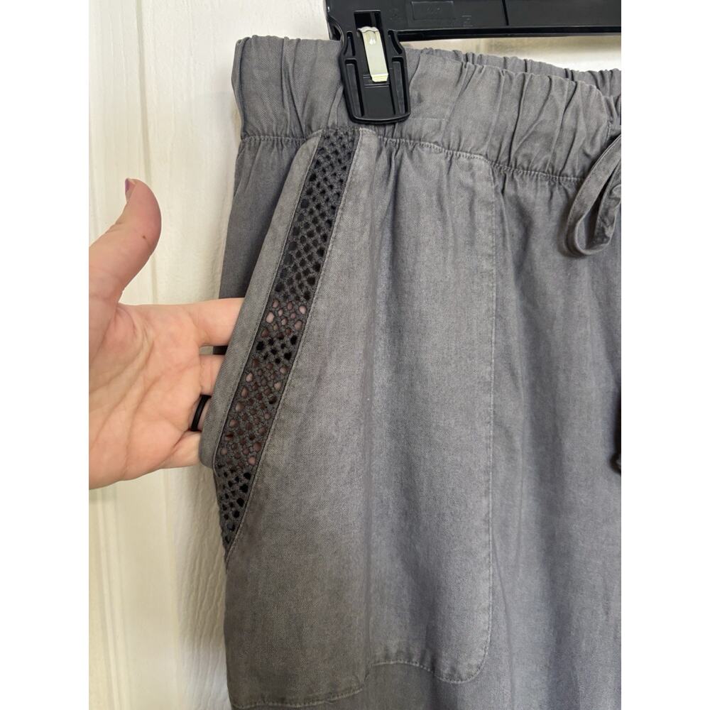 Anthropologie Cloth & Stone 100% Tencel Lace Cargo Joggers Utility Medium Lounge - Picture 4 of 8